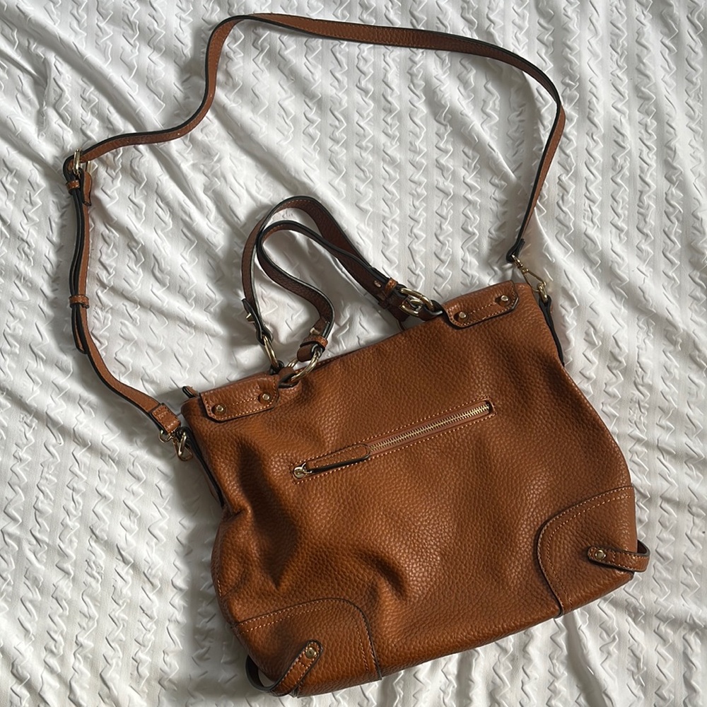 Urban Expressions Brooklyn hobo - leather type bag with brass style hardware